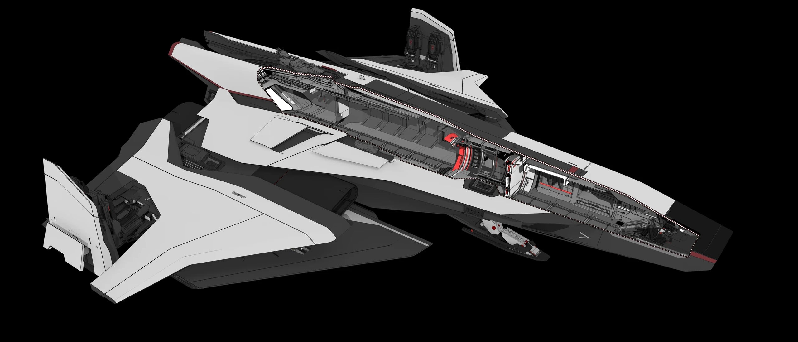 Spirit C1 - 3D concept - Cutout - Isometric in Star Citizen