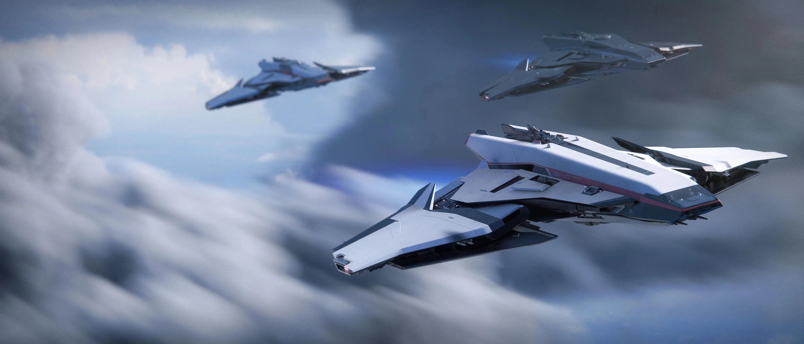 Spirit C1 - in formation with A1 and E1 in Star Citizen