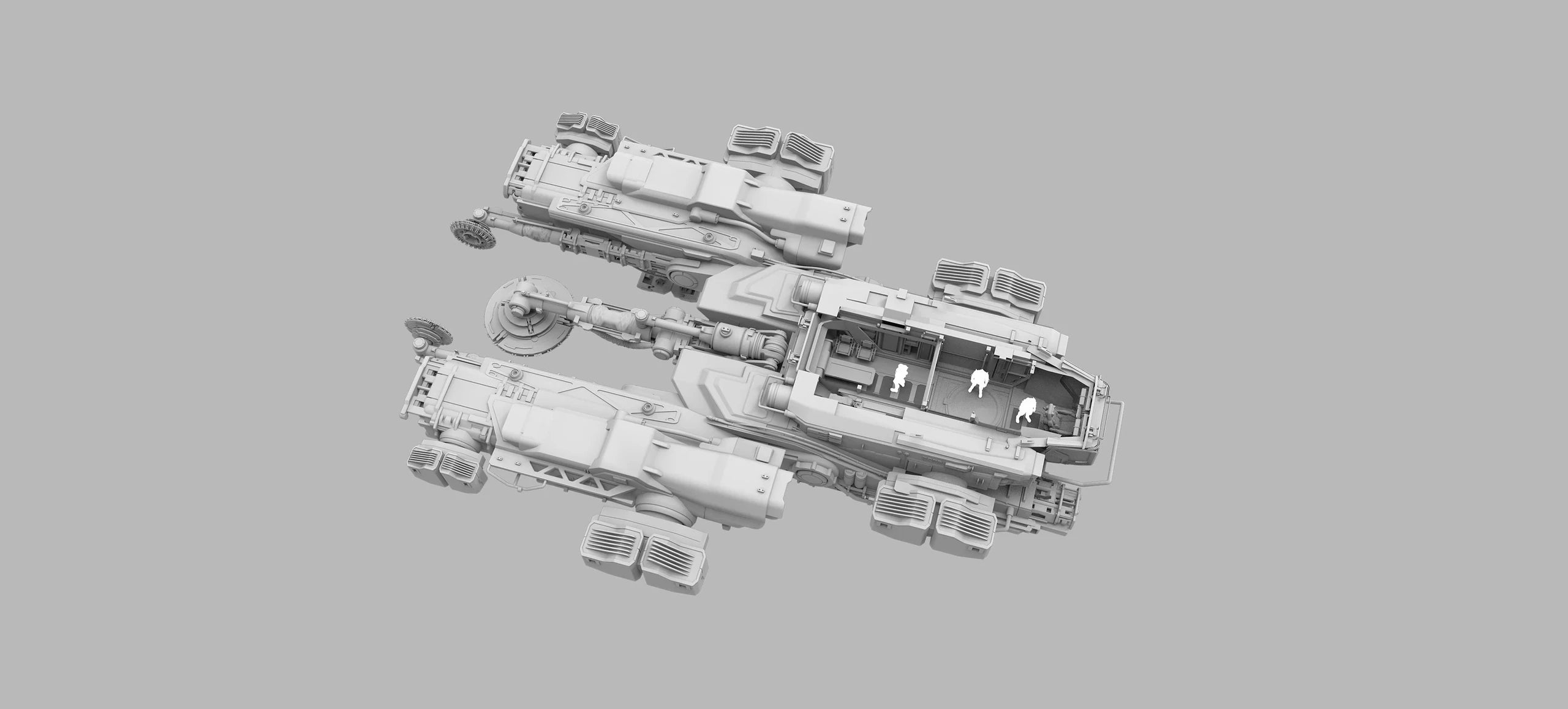 SRV concept art of the cockpit