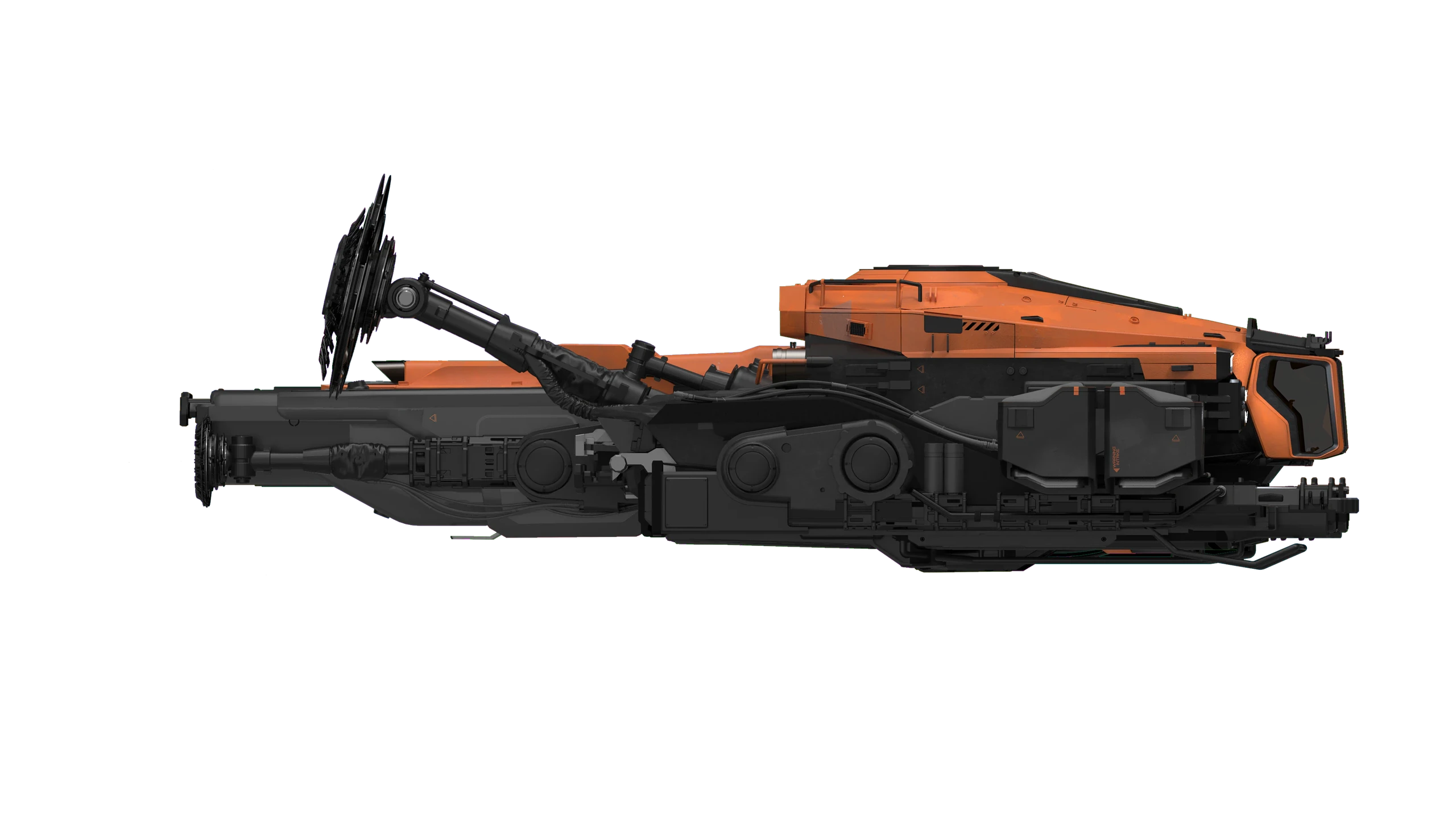 SRV - Tractor arm elevated