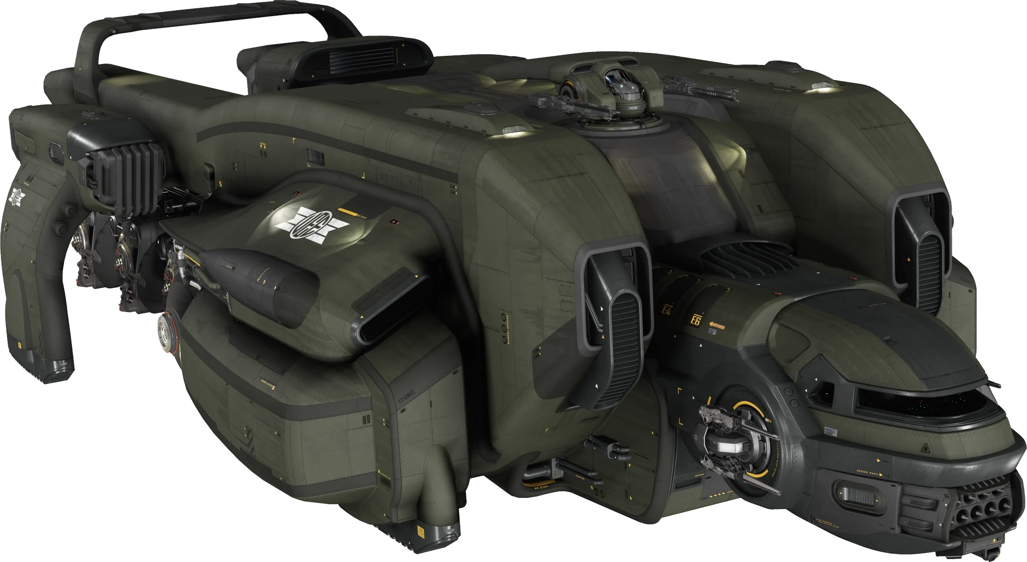 Starfarer Gemini - front starboard TP BG in Star Citizen