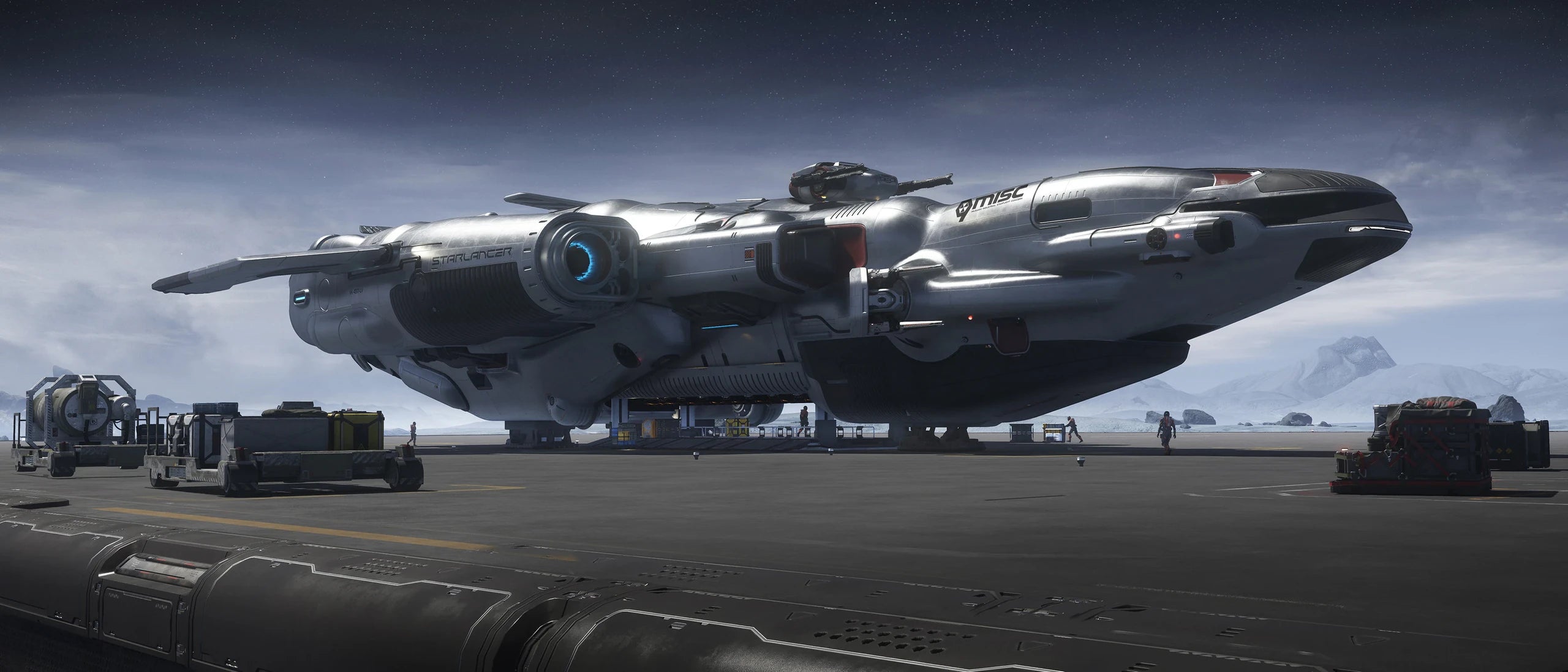 Starlancer MAX - Landed MISC Starlancer MAX in Star Citizen