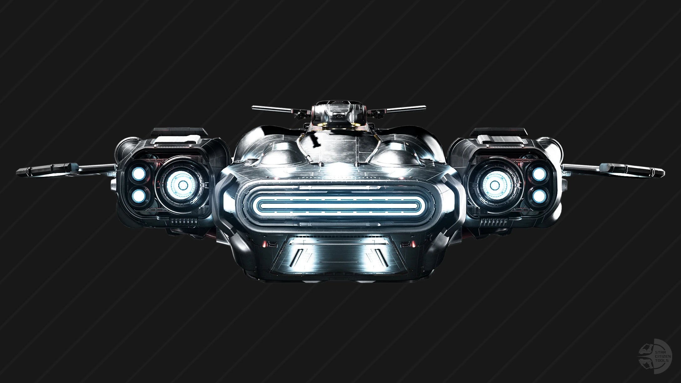 Starlancer MAX - 3D Model - Rear in Star Citizen