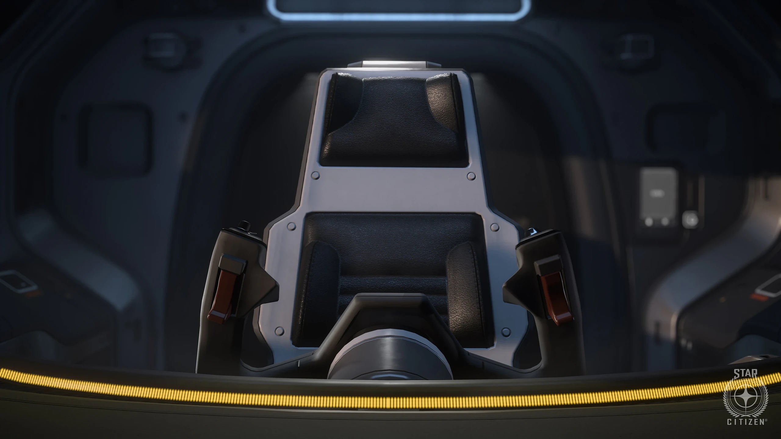 Starlite - cockpit seat closeup in Star Citizen