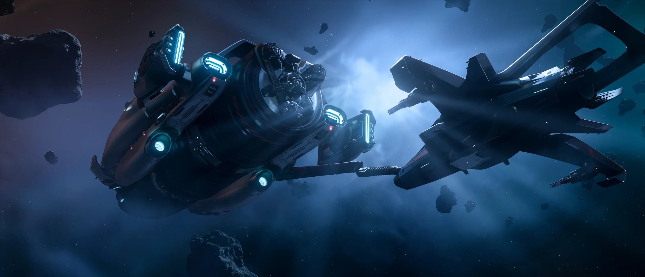 Starlite - A Starlite Refueling an hornet. in Star Citizen