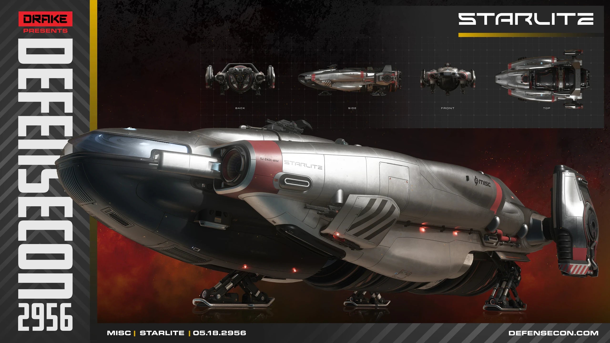 Starlite - various views for DefenseCon 2956 in Star Citizen