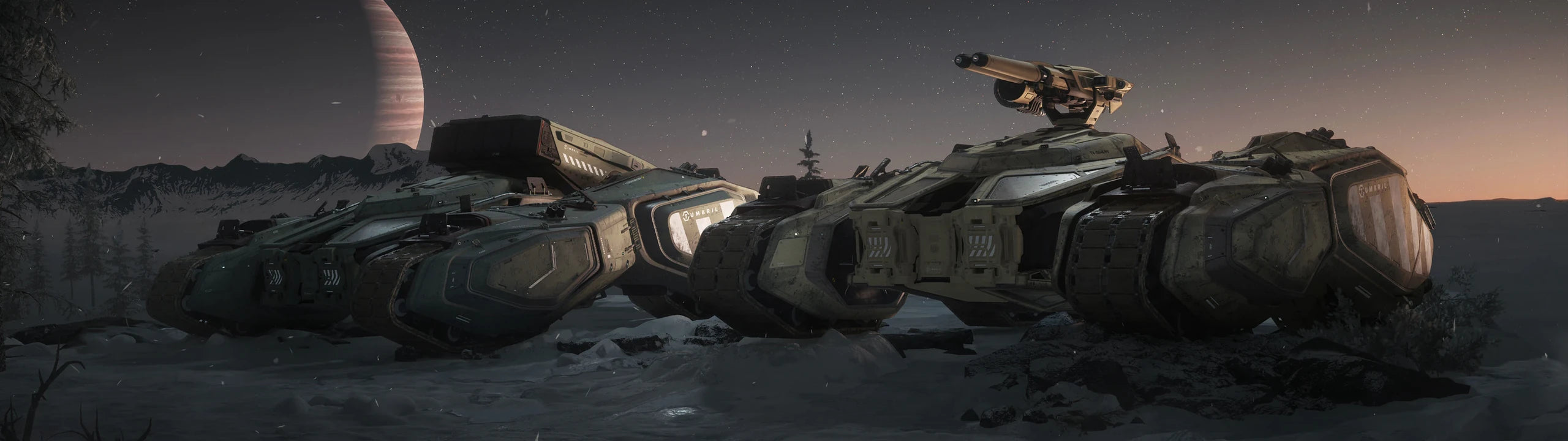 Storm AA - Storm and Storm AA on cold world in Star Citizen