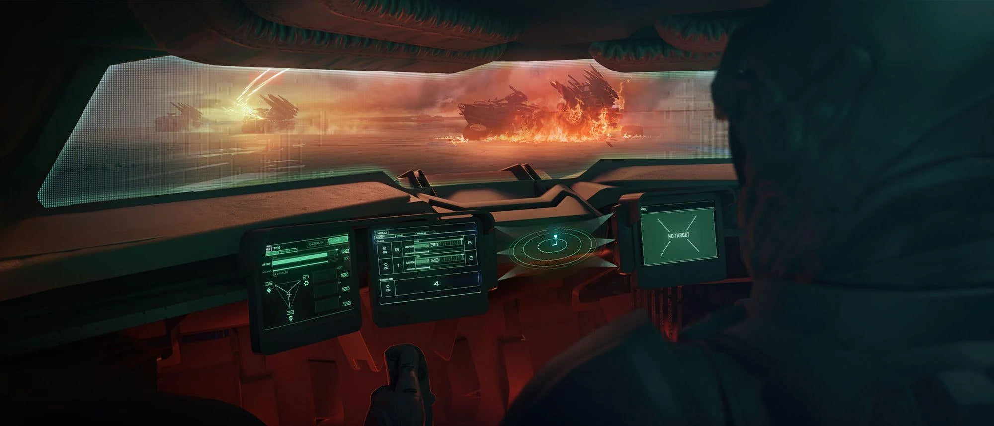 Storm - At One with the Storm inside view of the Tumbril Storm in Star Citizen