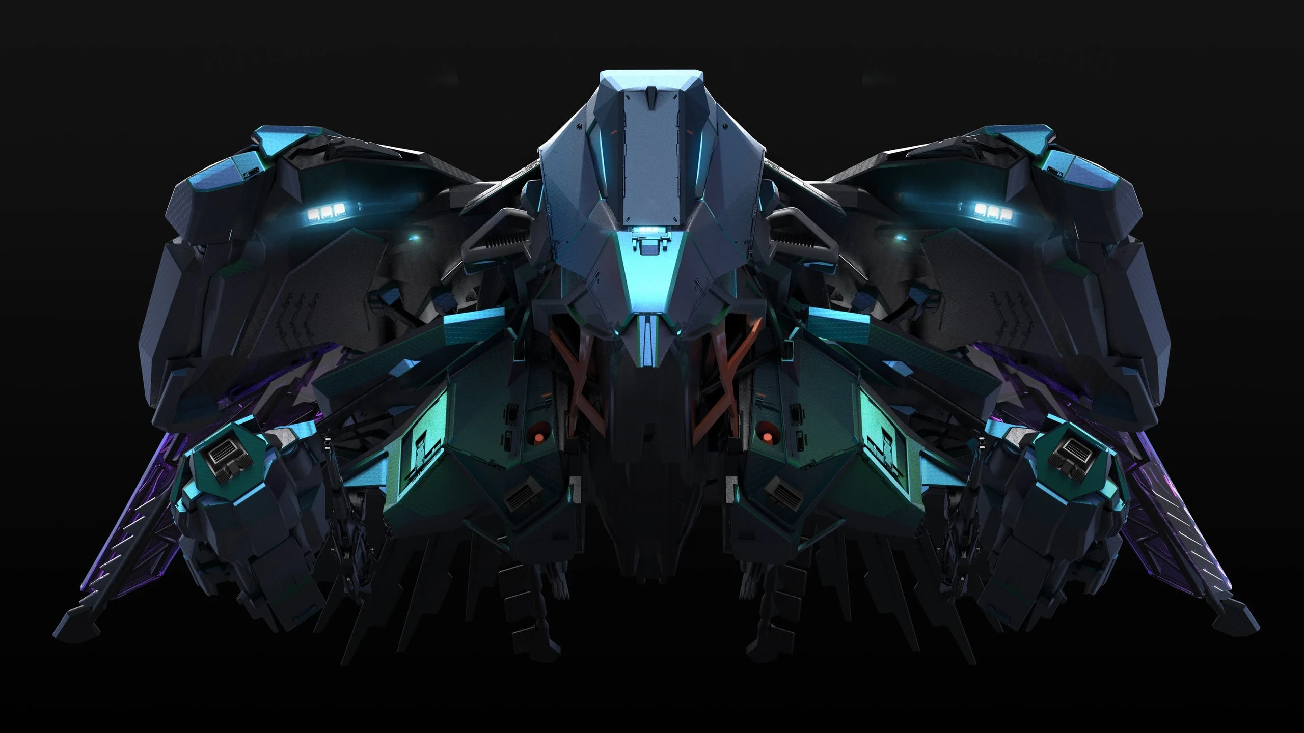Talon Shrike - Talon front view with missiles in Star Citizen