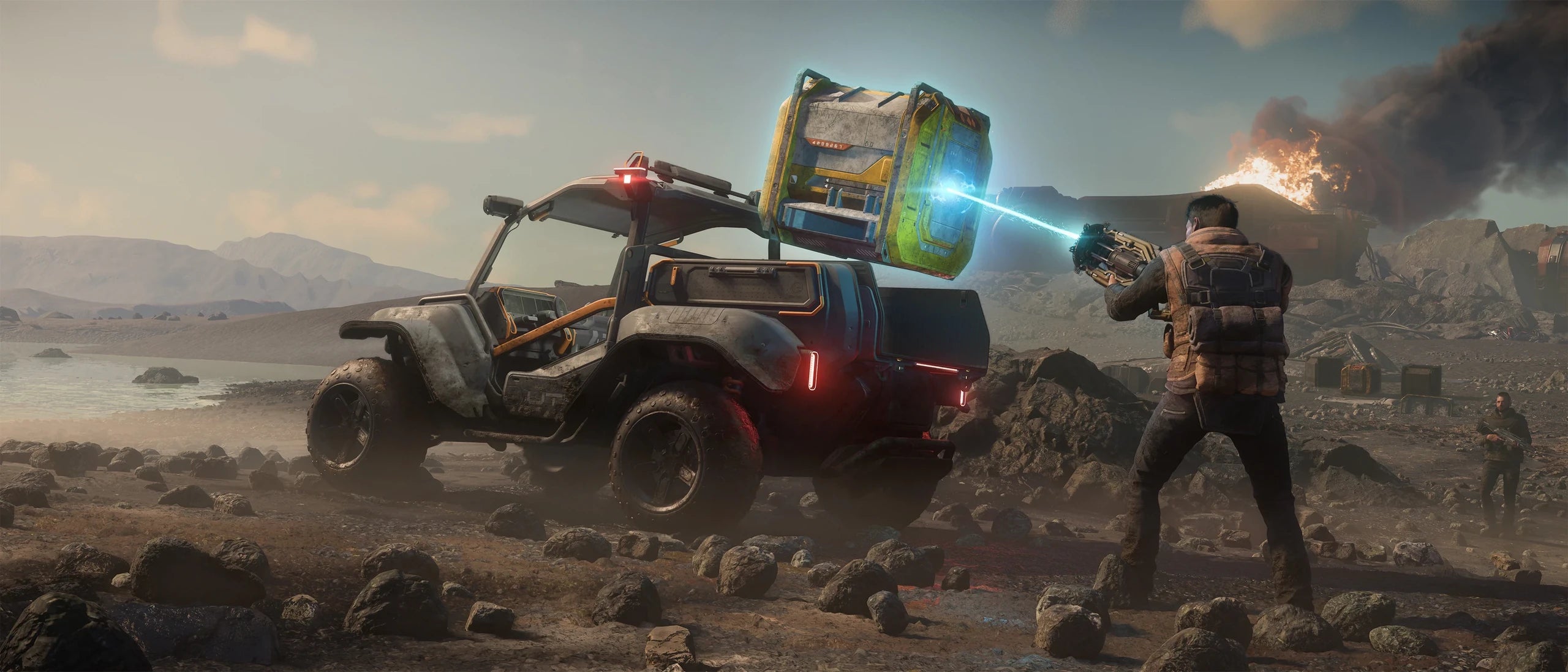 UTV - near crash site loading cargo in Star Citizen