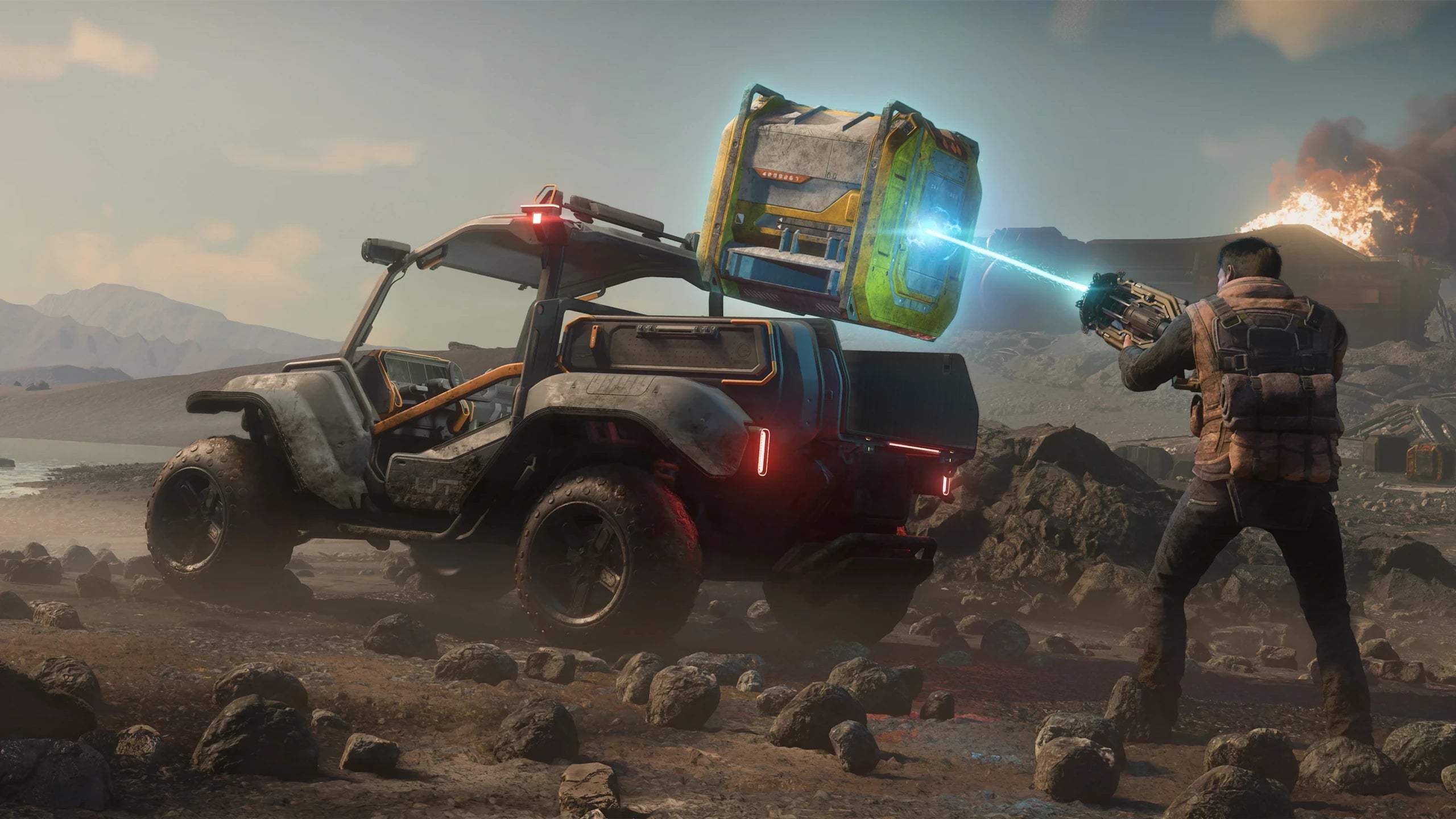 UTV - being loaded in Star Citizen
