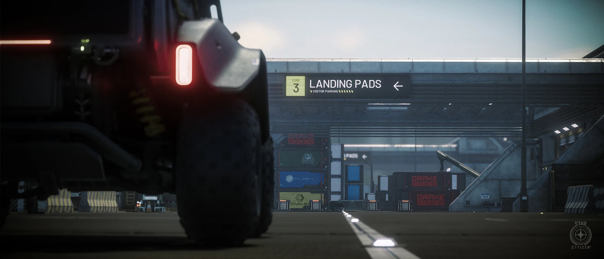 UTV - at distribution center rear in Star Citizen