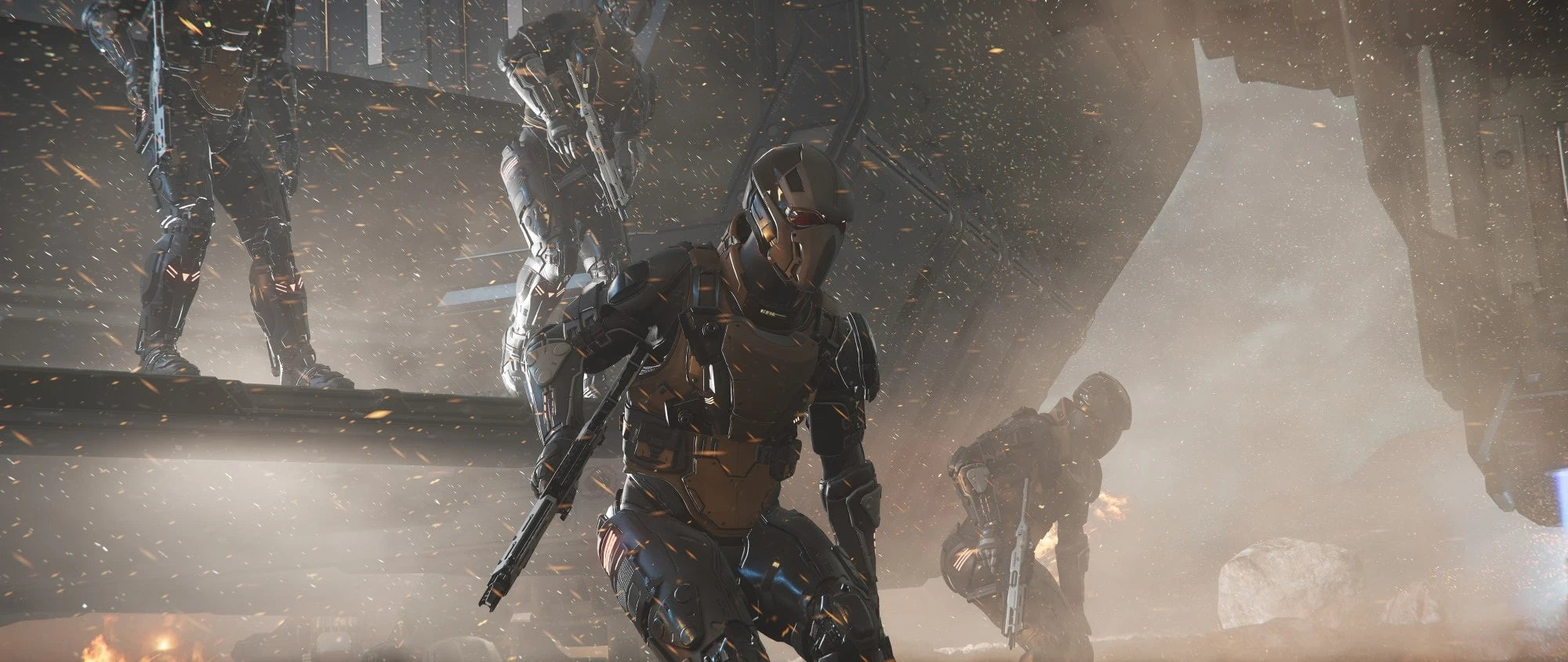 Valkyrie unloading soldiers