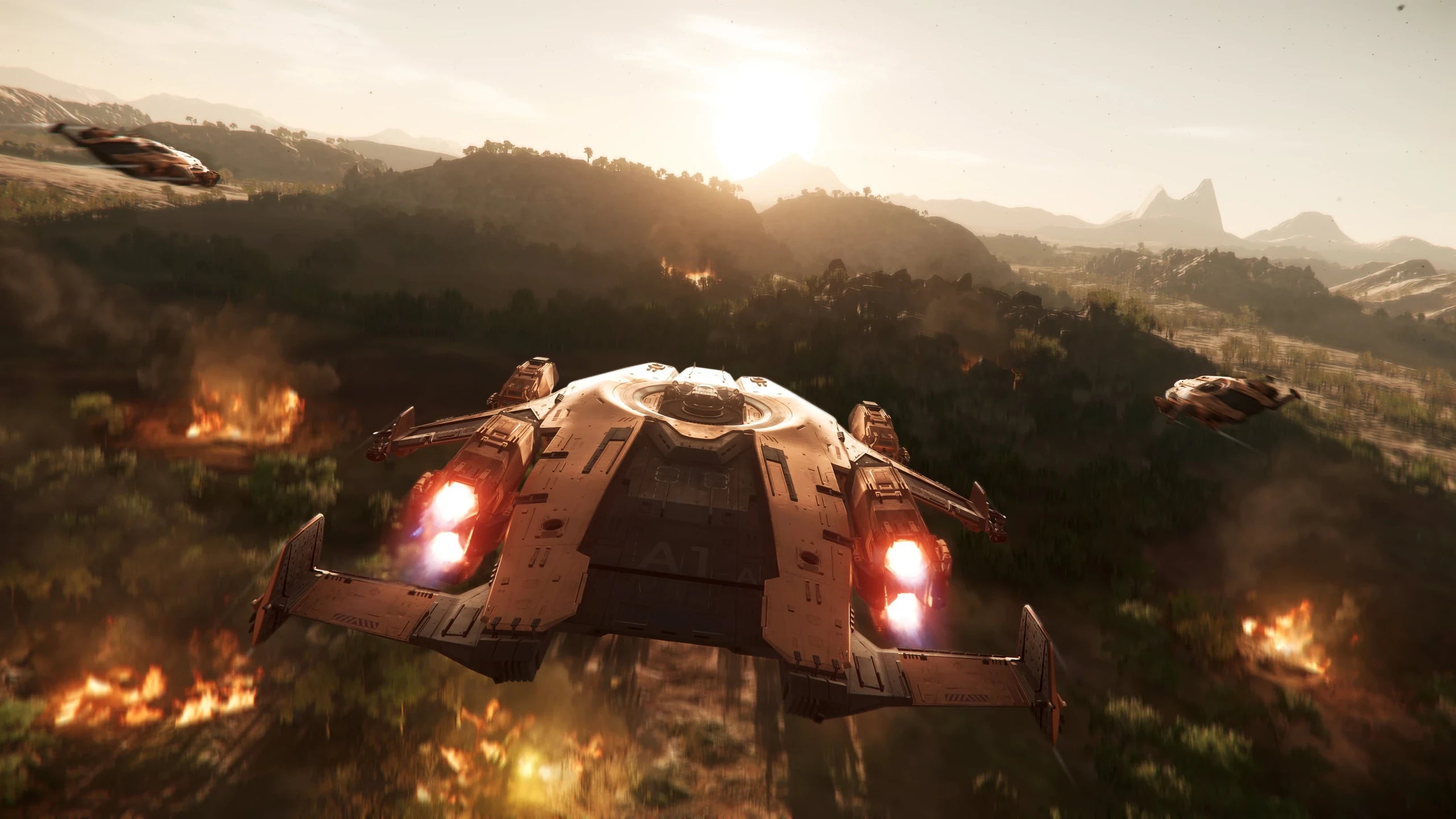Valkyrie Liberator - Valkyrie In-flight in Star Citizen