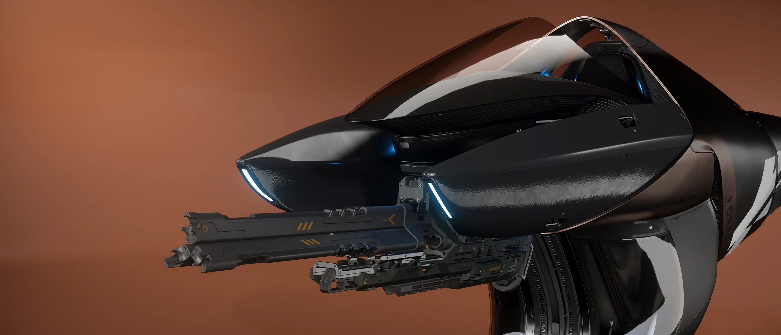 X1 Force - front left against bronze BG in Star Citizen